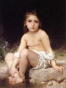 Adolphe William Bouguereau Child at Bath oil